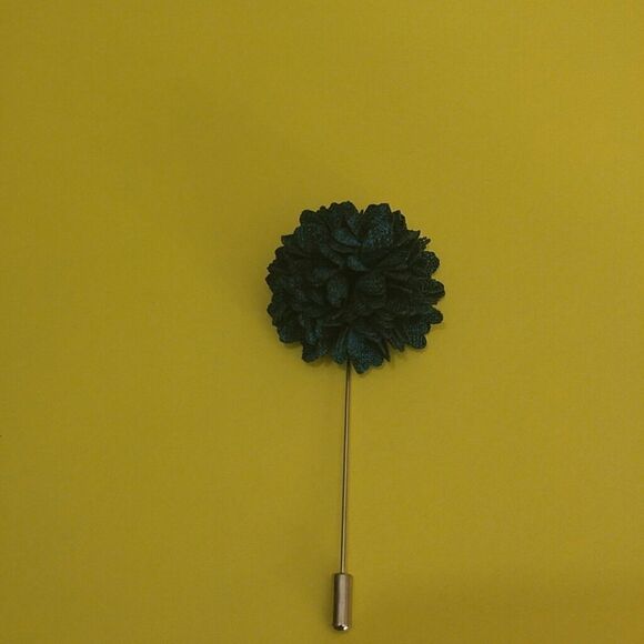 MEN'S POCKET SQUARE AND LAPEL PIN FLOWER #9. - Picture 4 of 4